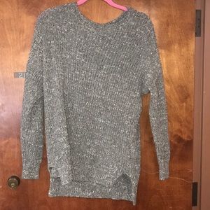 Oversized knit sweater.